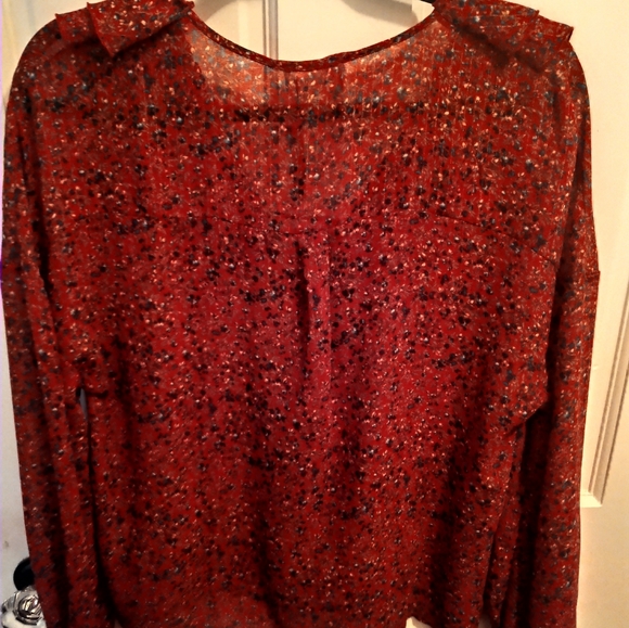 Sezane Isaac Floral Ruffle Blouse - Picture 9 of 9